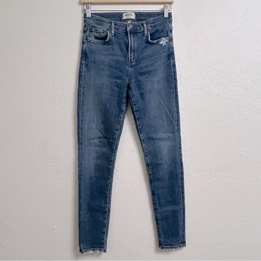 Agolde Women's Skinny Jeans - Dark Blue